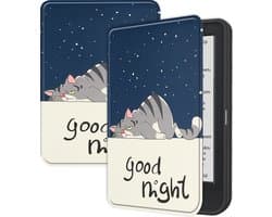 Hoes Geschikt voor Kobo Clara BW - E-reader Hoesje Bescherm Hoesje Case Sleep Cover - Hoes Geschikt voor Kobo Clara BW Hoesje - Kat