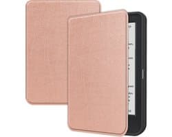 Hoes Geschikt voor Kobo Clara BW - E-reader Hoesje Bescherm Hoesje Case Sleep Cover - Hoes Geschikt voor Kobo Clara BW Hoesje - Rosé Goud