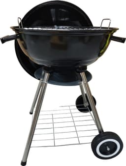 Premfy Luxe Kogelbarbecue - Houtskoolbarbecue - Ronde Barbecue op Wielen - 46x76 cm - Instelbaar Luchtrooster - Grilloppervlak Ø 45 cm - Met As Vanger - BBQ Grill - Kettle - Zwart — thumbnail 2