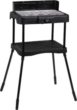 Benson Elektrische 2-in-1 BBQ - Binnen en buiten - Traploze thermostaat - Windscherm - 39x23 cm — thumbnail 3