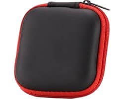 Oortjes Opberg Hoesje | Case | Etui | Organizer | Voor Het Opbergen Van Oordopjes En Laadkabels | Opbergen Van Sleutels | USB | ROOD