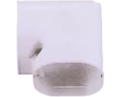 Evolar Airco Korte Vlakke Bocht - Wit - 75 x 63 MM - 90°