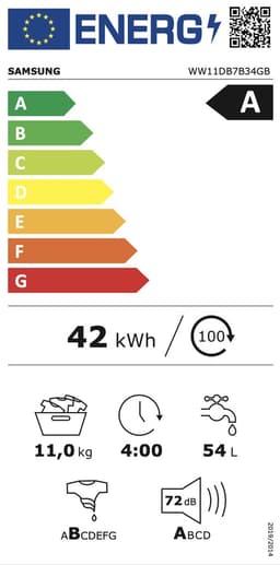 Samsung WW11DB7B34GBU3 - 7000 serie - Bespoke AI Ecobubble - 11 Kg - Wasmachine — thumbnail 8