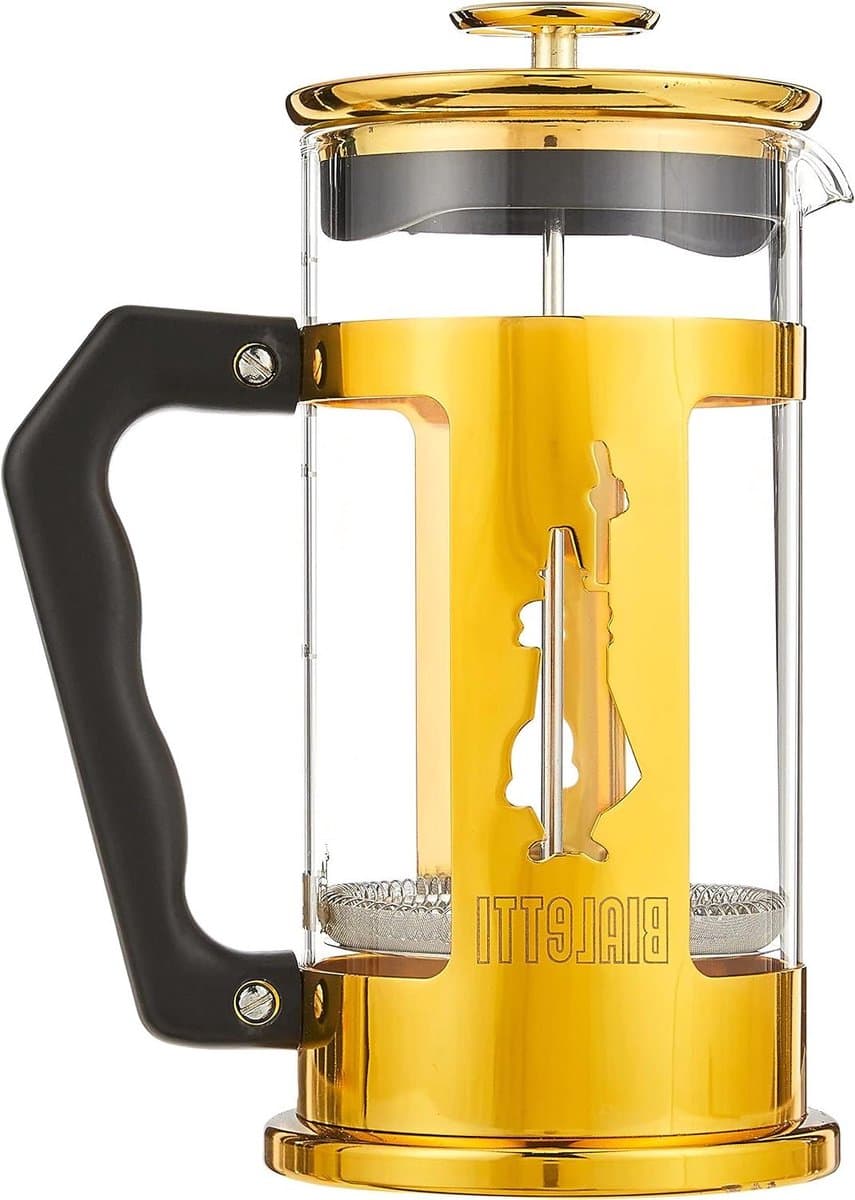 French Press Preziosa 1L goud - Bialetti Koffiemaker met Filter — afbeelding 1