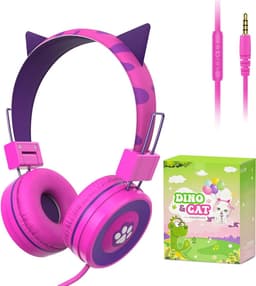 StayPowered Kinderhoofdtelefoon - Perfect voor Jonge Avonturiers - Schattig Design - Stereo Geluid - Ingebouwde Microfoon - Instelbaar en Opvouwbaar - Universele Compatibiliteit - Zacht Gevoerd - Paars - Levering Sneller dan Aangegeven! — thumbnail 1