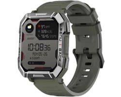 Blackview W60 Smartwatch voor heren, fitnesshorloge met telefoonfunctie (bellen/ontvangen), kompas, IP68 waterdicht, sporthorloge met 100+ sportmodi, hartslag- en slaapmonitor, stappenteller, geschikt voor Android en iOS - Groen