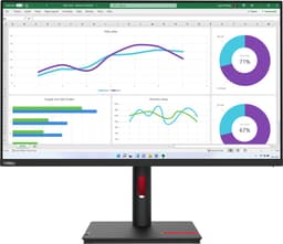 Lenovo ThinkVision T32h-30 LED display 80 cm (31.5) 2560 x 1440 Pixels Quad HD Zwart — thumbnail 1