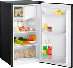 KitchenBrothers Koelkast - 81L - Tafelmodel Koelkast met Vriesvak - Koelvriescombinatie - IJskast - Frigo - Vrijstaand - Zwart — thumbnail 1