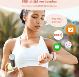 Nexvex® Luxe 2X Smartwatch voor Dames - Sporthorloge met Belfunctie - Meditatie - Bloeddrukmeter - Stappenteller - Sport Horloge - Hartslagmeter - Smart Watch Saturatiemeter - Bluetooth Activity Tracker - Android/iOS - 2.0 Inch - Roze Horlogebandje — thumbnail 5