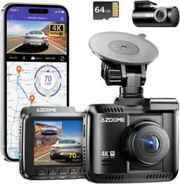 AZDome GS63H Pro 2CH dashcam voor auto - Voor en achter camera - Night vision - Loop recording - 4K resolutie - Wifi - Gps - Parkeermodus - 2.4 inch display - dashcam voor auto — thumbnail 1