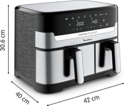 Moulinex Dual Easy Fry & Grill EZ905D20 - Airfryer - 8,3 L - Stainless Steel — thumbnail 4