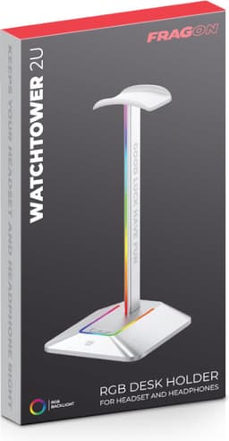 FragON - Watchtower 2U - Hoofdtelefoonhouder - RGB - Zilver — thumbnail 3