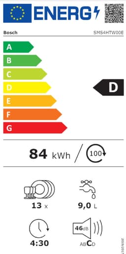 Bosch SMS4HTW00E - Serie 4 - Vaatwasser - Vrijstaande vaatwasser - 60 cm - Stil - Wit - Home connect — thumbnail 2