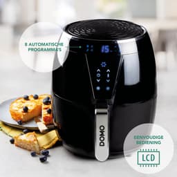 DOMO DO532FR Airfryer XL - Heteluchtfriteuse - LCD display - 4L - PFAS-vrij - Zwart — thumbnail 3