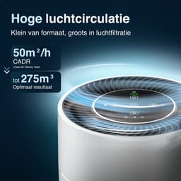 Samako Airflow - Luchtreiniger - Hepa 13 pro filter - Hooikoorts, huisdier allergieën, huisstofmijt - Luchtkwaliteitsindicator - Air purifier- Nederlandse app - Slaapstand — thumbnail 2