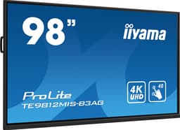 iiyama TE9812MIS-B3AG beeldkrant Kiosk-ontwerp 2,48 m (97.5") LCD Wifi 400 cd/m² 4K Ultra HD Zwart Touchscreen Type processor Android 11 24/7 — thumbnail 1