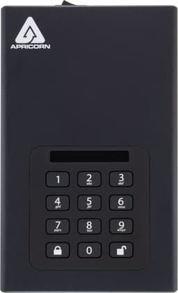 Apricorn Aegis Padlock DT 8TB 8000GB Zwart externe harde schijf — thumbnail 2