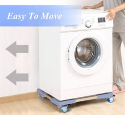 Wasmachine Verhoger - Onderstel - Verstelbaar - Beweegbaar - Wielen - Koelkast — thumbnail 2