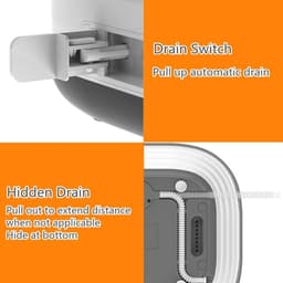 Opvouwbare Camping Wasmachine - Draagbare Mini Wasmachine voor Enige Appartementen - Elektrisch en Turbo - Grijs - Mini wasmachine — thumbnail 5