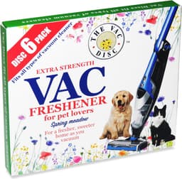 6x 'Spring Meadow' stofzuiger verfrisser geur schijven - Extra sterk - voor dierenliefhebbers - geurstaafjes alternatief — thumbnail 1