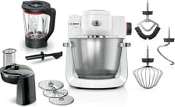 Bosch MUM Serie 6 - MUMS6EW22 - Keukenmachine - 1600W - 5,5L - Wit/RVS — thumbnail 1
