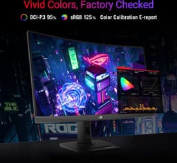 ASUS ROG Strix XG32WCMS USB Type-C Gaming Monitor - QHD VA Curved - 280Hz - 1ms - FreeSync Premium - USB-C - 31.5 Inch — thumbnail 5