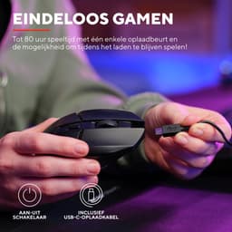 Trust GXT 110 Felox - Draadloze Gaming Muis - Verlichting - 4800DPI - Zwart — thumbnail 3