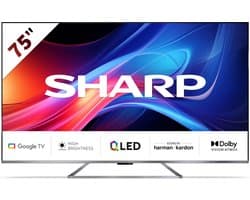 Sharp Aquos 75GP7265 - 75inch - 4K UHD - QLED - Google TV - 2024