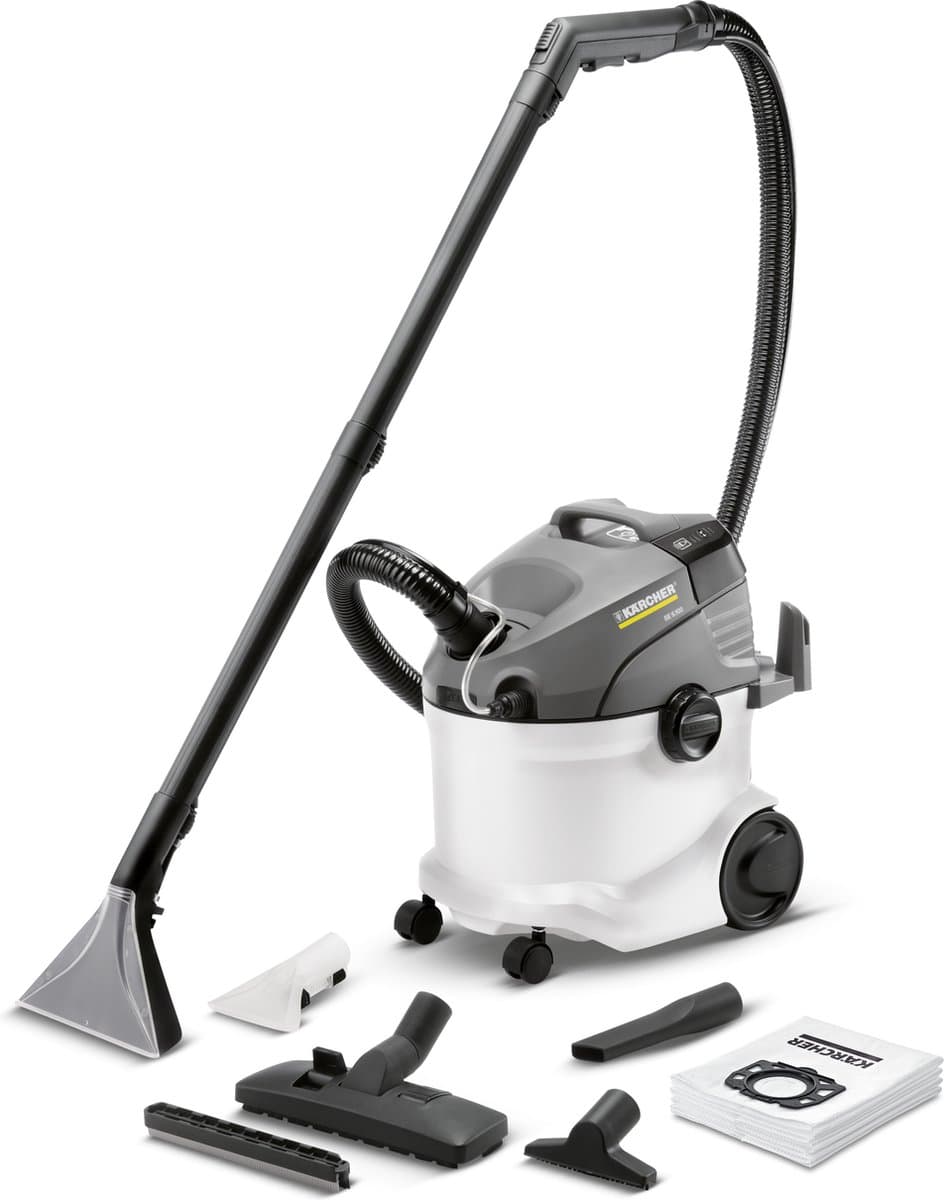 Kärcher SE 6.100 Tapijtreiniger - Sproei-extractie - 1400 W - 4 / 4 liter - Nat- en droog stofzuiger - Vliesfilterzak - Bekledingszuigmond smal — afbeelding 1
