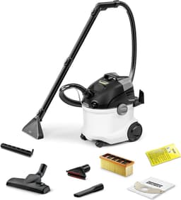 Kärcher SE 5 Tapijtreiniger - Vlekkenreiniger - 4 / 4 liter - Nat- en droog stofzuiger - Geschikt voor oa. autostoelen - bureaustoelen - banken - hondenmanden, tapijten, vloerkleden, baby- en kinderstoelen — thumbnail 1