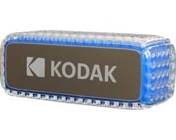 Kodak Bluetooth Speaker – Waterdicht IPX6, Krachtig 8W geluid, RGB-verlichting, 5 uur batterijduur, Bluetooth V5.0 verbinding – Blauw