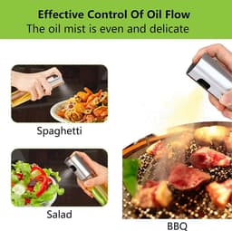 Olijfolie Sprayer deluxe - Olijfolie Fles Verstuiver voor Keuken - 8-delige set - olijfolie diffuser - keuken spray - inclusief trechter - BBQ Accesoires - Airfryer - Cooking Spray - Oliespray - Oliefles - Bakspray - geleverd met schoonmaakborstel — thumbnail 3
