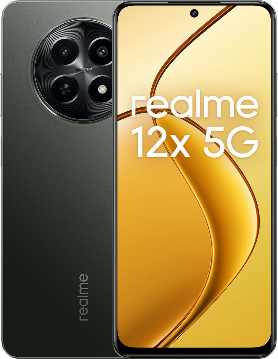 Realme 12X - 5G - 8GB/256GB - Glowing Black — afbeelding 1