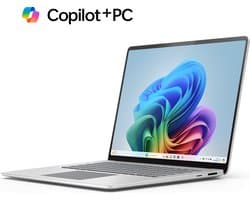 Microsoft Surface 7e Editie - Copilot+ Laptop - 15 inch Touchscreen - Snapdragon X Elite/16GB RAM/256GB SSD - Platinum