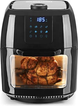GOURMETmaxx Digitale Heteluchtfriteuse XXL - 9L Oven | Airfryers met timerfunctie, touchdisplay, draaispit, shaslikspiezen | Vetarm, energiebesparend frituren | 8 programma's, 1800 W — thumbnail 1