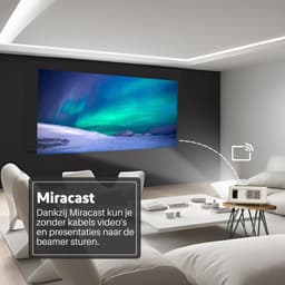 Salora 51BFM3850 - Beamer - Projector - 320 ANSI lumens - LED 1920x1080 - Wit - Screen Mirroring — thumbnail 4