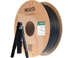 Gevuld PLA Filament 1.75mm Zwart - Dimensionale Nauwkeurigheid +/- 0.03mm - 1KG Spoel