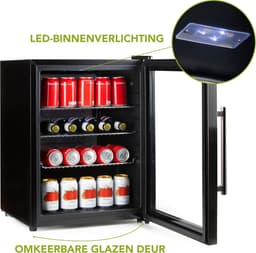 DOMO DO91609BK Barkoelkast - D - 60 L - glazen deur — thumbnail 6