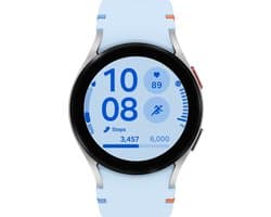 Samsung Galaxy Watch FE - 40mm - Silver (Met blauwe band)