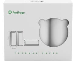 PeriPage A40 - Thermisch Papier - Wit - 77x30mm - 3rollen