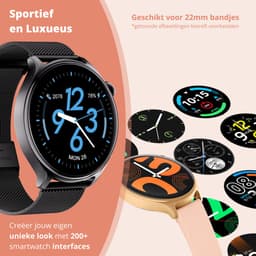 Nexvex® Ultra 2X Smartwatch voor Dames - Sporthorloge met Belfunctie - Meditatie - Bloeddrukmeter - Stappenteller - Sport Horloge - Hartslagmeter - Smart Watch Saturatiemeter - Bluetooth Activity Tracker - Android/iOS - 1.46 Inch - Roze Horlogebandje — thumbnail 4