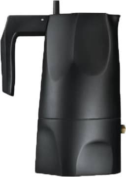 Alessi Ossidiana Percolator - MT18/3 - 3 kops - Aluminium - Zwart — thumbnail 2