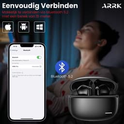 ARRK Draadloze Oordopjes met Oplaadcase - Sport Oordopjes - Oortjes Bluetooth - Geschikt voor Android en iOS — thumbnail 2
