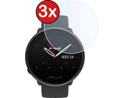 Screenprotector - 3 Stuks - Geschikt voor Polar Ignite 2 - Sterk & Shockproof - Tempered Glass - Gehard Glas - Beschermglas Screen Cover - Bescherm Protector voor Smartwatch