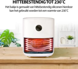 Premium Vierkante Siliconen Bakplaat voor AirFryer XXL Roze (21cm) — thumbnail 3