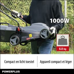 Powerplus elektrische grasmaaier POWEG63703 - 1000 W, 320 mm Ø grasmachine, tuintoestel, met grasopvangsysteem en achteruitworp — thumbnail 2