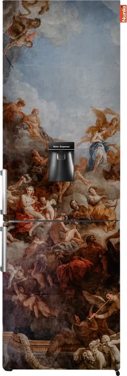 NUNKI LARGEH2O (Baroque Front) Combi Bottom Koelkast, E, 197+71l, Handle, Waterdispenser — thumbnail 1
