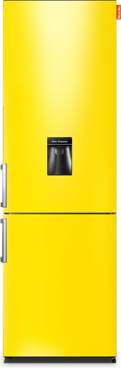 NUNKI LARGEH2O (Lucid Yellow Gloss Front) Combi Bottom Koelkast, E, 197+71l, Handle, Waterdispenser — afbeelding 1
