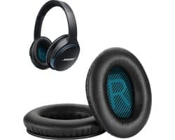 Set Oorkussens geschikt voor Bose QuietComfort 35 ii / 35 / 25 / 15 / 2 / Soundtrue - Soundlink Around-Ear AE2 / AE2W / AE2I - Oorkussens voor koptelefoon - Ear pads headphones zwart / blauw