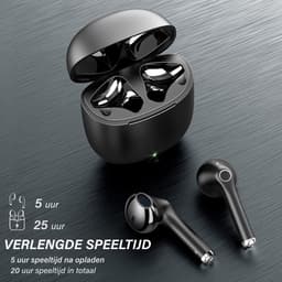 Nubex® Draadloze Oordopjes met Oplaadcase - Bluetooth - Sport Earbuds - Oortjes - Zwart — thumbnail 3